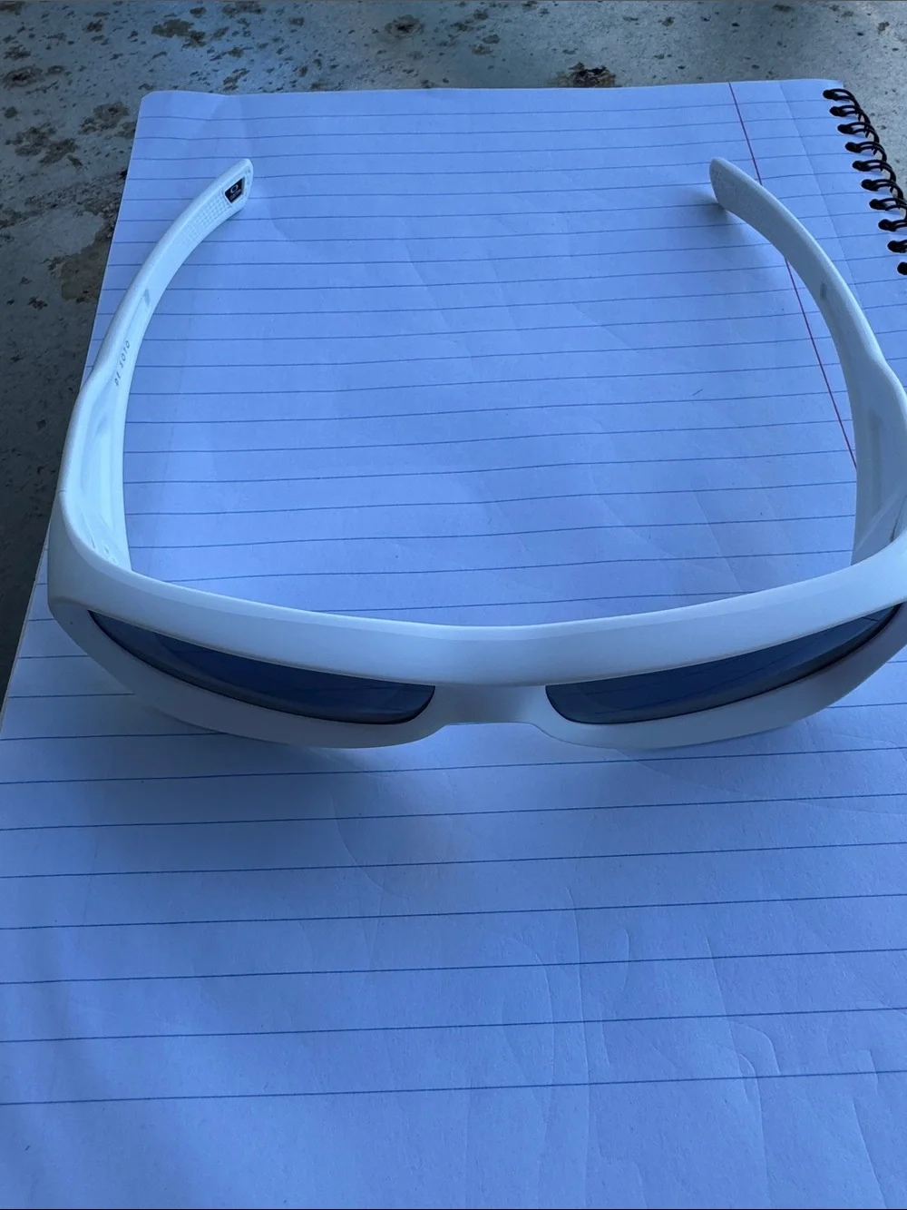 Oakley Delano White Frame Sunglasses with Iridium Lenses